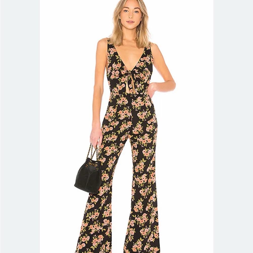 Amuse society floral Simone sexy jumpsuit revolve medium
